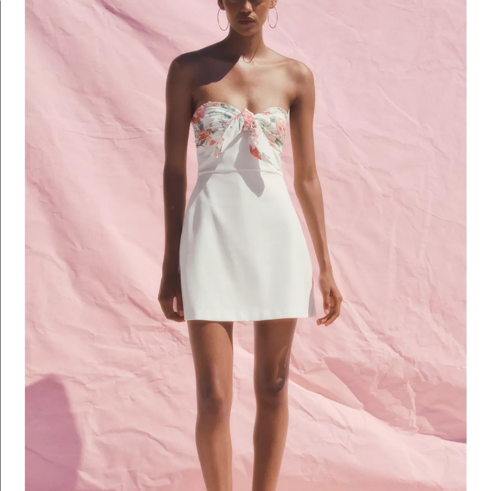 Floral print handkerchief dress
